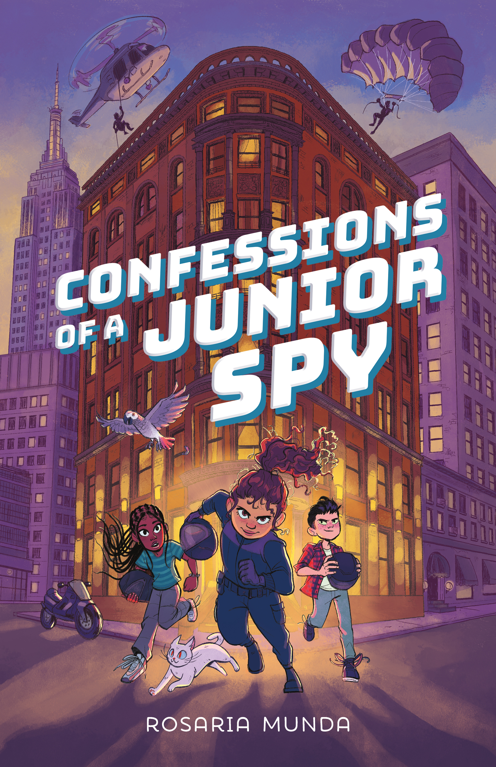 Cover illustration for Confessions of a Junior Spy by Rosaria Munda